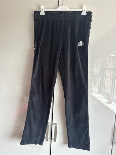 Y2k black velour kappa - black,