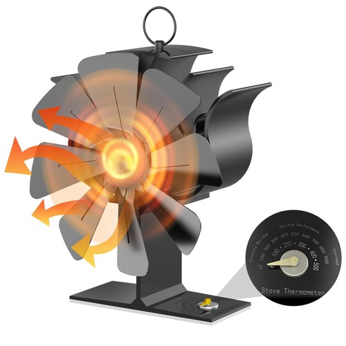 Blades heat powered stove - 8,