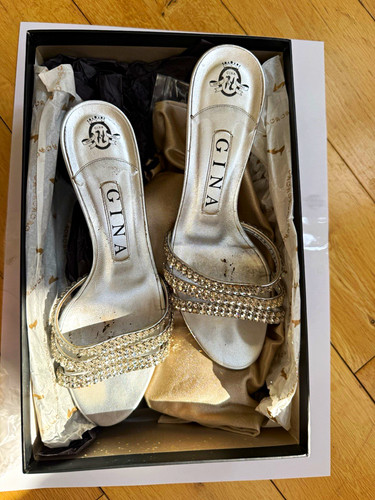 Gina silver leather - gina,