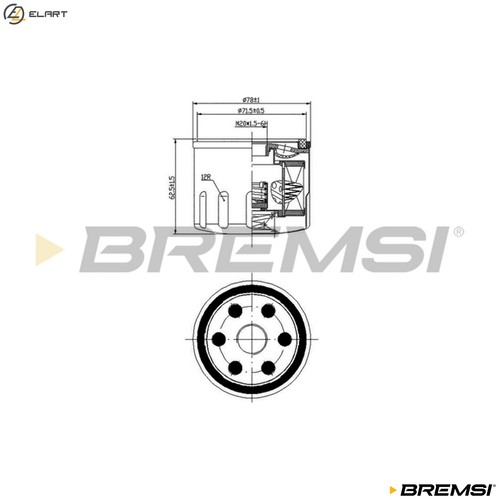 Oil filter fl0277 for - oil, renault