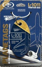 PLANETAGS : Lockheed 1011 TRISTAR 500 : HZ-AB1 : BLUE & GOLD BI-COLOUR TAG (V2)