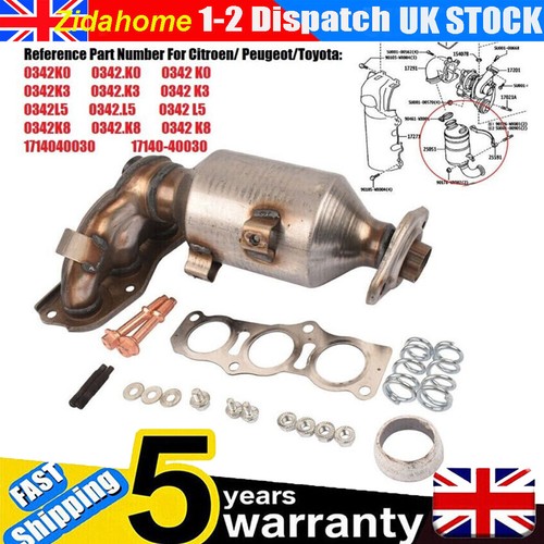 Catalytic converter fitting - converter, w/