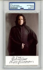 Alan Rickman ~ Signed