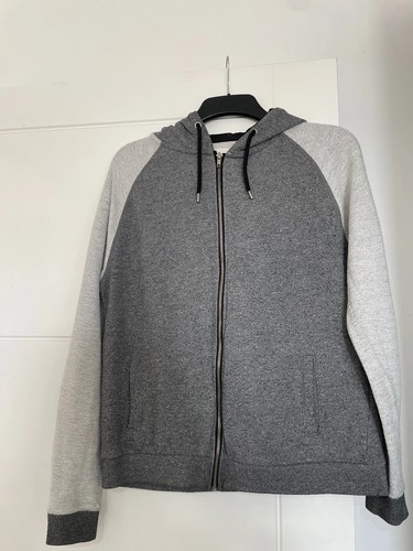 Men grey zip hoodie cedar - hoodie,