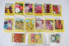 15 vintage used seed packets -