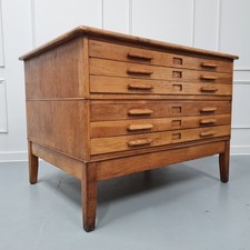 Architects Plan Chest on Stand