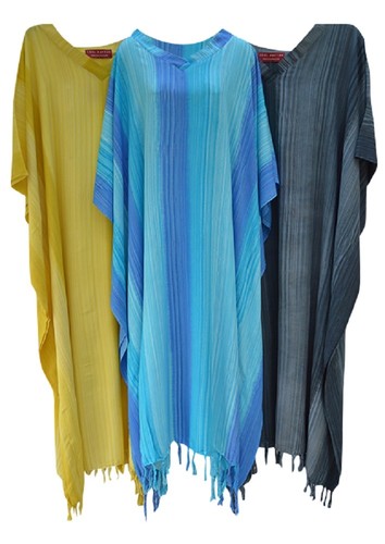 Stripey ladies kaftan - ladies, long