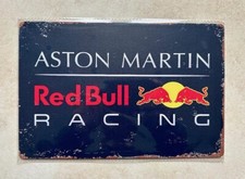 ASTON MARTIN RED BULL RACING METAL SIGN MAN CAVE BAR PUB BEER 20x30cm