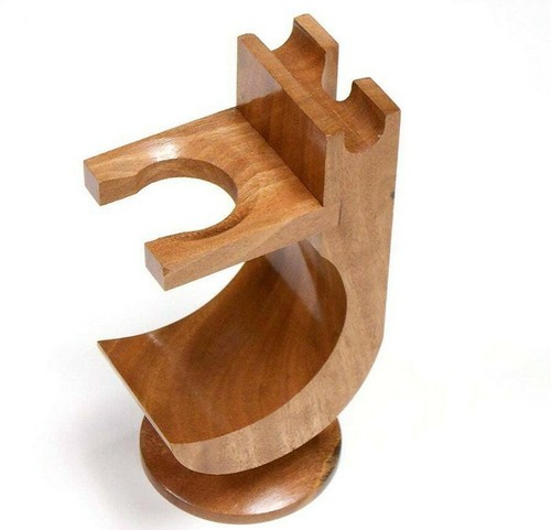 Shaving stand wood brush - stand,