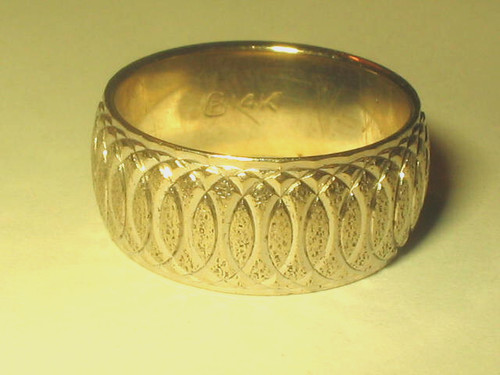 Vtg gold ring - , sz