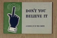 Complete Set 25 Trex Club Cards "Don’t You Believe It" In Original Vintage Album