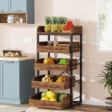 5-Tier Wood Fruit Vegetable