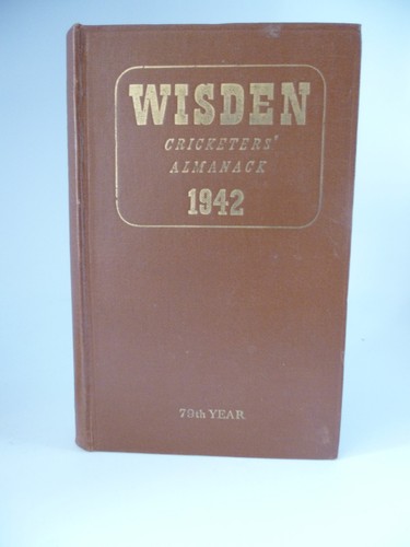 1942 wisden original hardback - 1942,