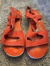 Ladies Clarks collection orange strap sandals size 7