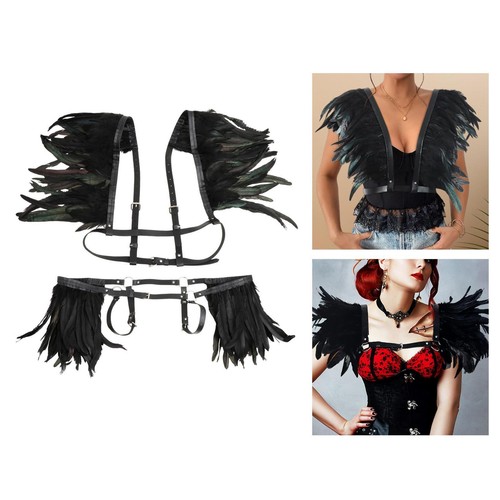 Artificial feather shawl - feather,