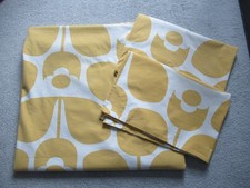 Orla Kiely Wallflower Ochre Yellow Double Duvet Cover & Pillowcases