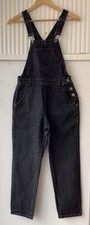 USED PRE OWNED DUNGAREES BOOHOO  Black Small Denim Women’s Girls W26’’ L24’’