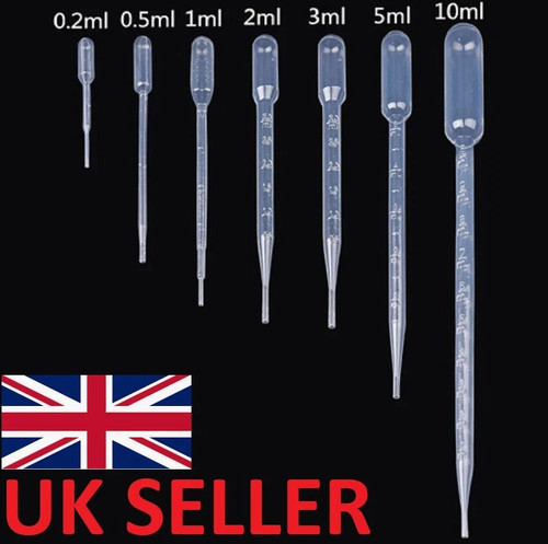 Clear plastic pipettes - clear,