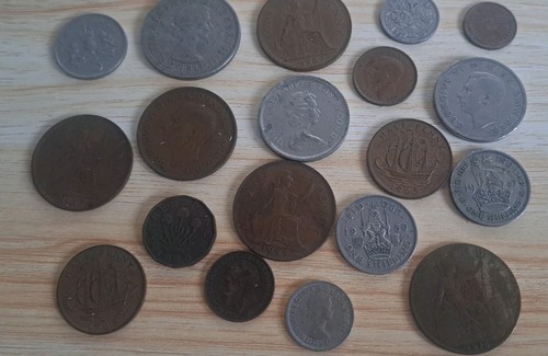 Old british coins bundle - british, job