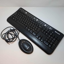 Microsoft Wireless Keyboard 1000  Model 1356  USB Receiver PC Laptop Desktop
