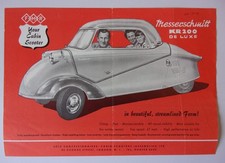 MESSERSCHMITT KR200 DE LUXE Microcar Orig 1959 UK Mkt Sales Leaflet Brochure
