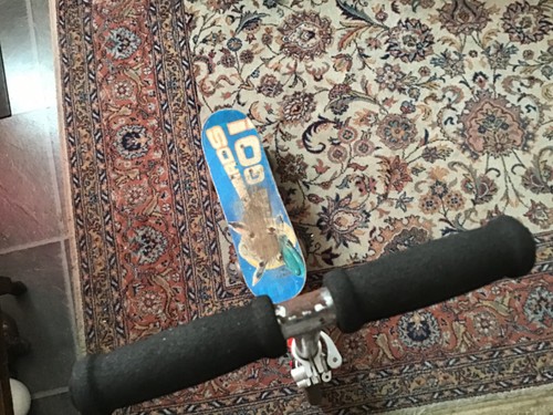 Vintage scooter and - a,
