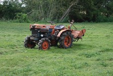 KUBOTA B7000 COMPACT TRACTOR ZEN-NOH  B7001 DIESEL C/W TILLER / ROTAVATOR