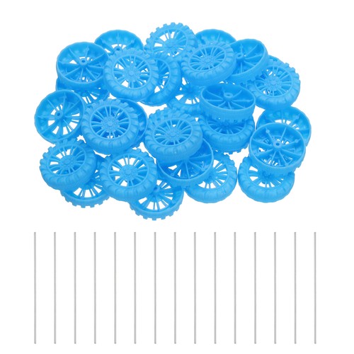30pcs toy car wheels 30mmx8mm - car,