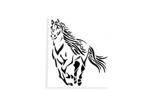 Running Horse Bumper Sticker