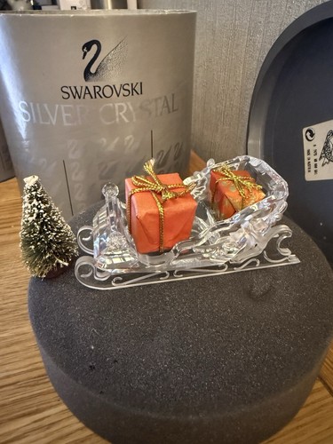 Swarovski santa sleigh with - sleigh,