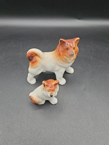Vintage ceramic chow dog - chow,