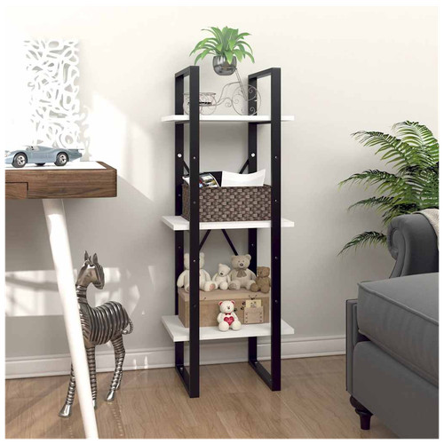 Bookcase white 40x30x210cm - white,