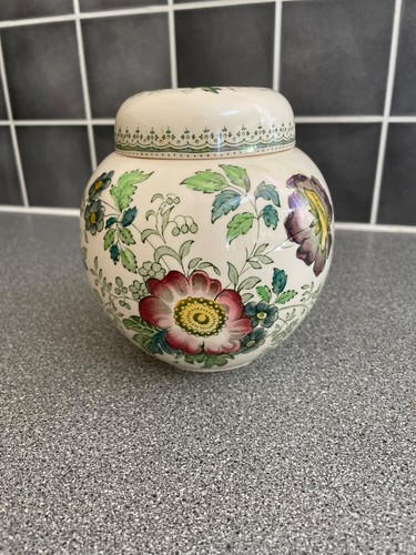 Lidded ginger jar mason s - lidded, jar.