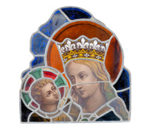 Antique 19thc Stained glass