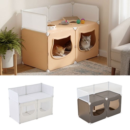 Half enclosed cat - cat, kennel
