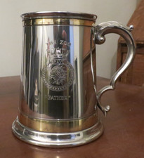 HMS Brave Engraved Falklands Sheffield Pewter Tankard