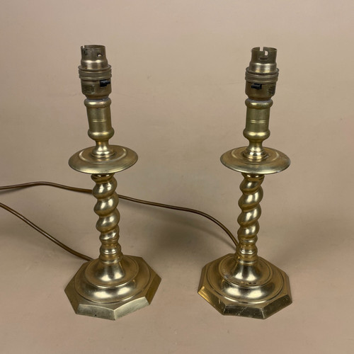 Pair vintage metal - pair, gold