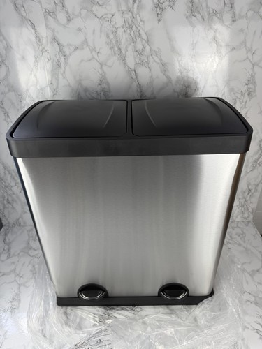 Vonhaus recycling pedal bin - vonhaus,
