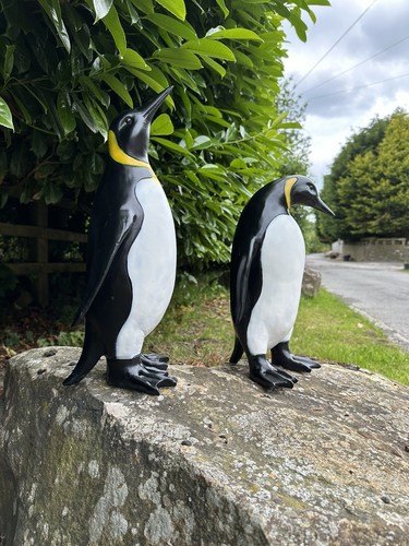 Penguin garden statues - penguin,