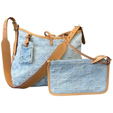 Louis Vuitton Women's Monogram CarryAll PM Bag Blue