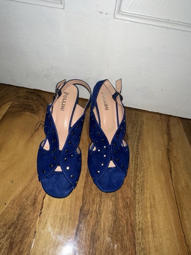 Polling royal blue sandals - polling,