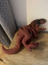 1996 Jurassic Park The Lost World T-Rex Dinosaur Plush Hand Puppet Vintage