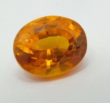 Orange Oval Cut Natural