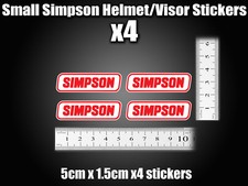 Small Simpson Stickers Decal x4 Helmet Visor street bandit