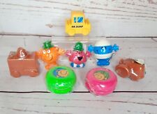 Vintage 1990s Mr Men Club Pencil Toppers New Unopened Toys Yoyo Bumb Clever Cars