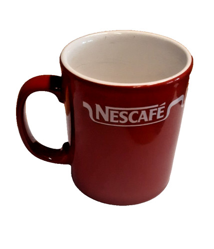 Nescafe mugs red vintage - nescafe,