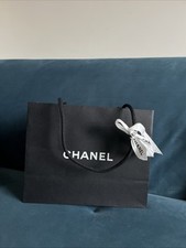 Chanel Small Black Gift Bag With Ribbon