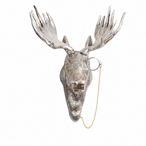 Wall mounted moose head - wall-mounted, with