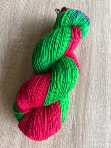 Christmas hand dyed - dyed, sock