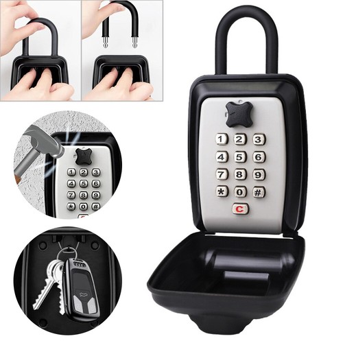 Password key lock box - key, wall